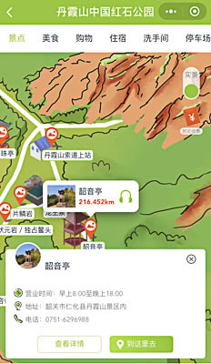 江西景区手绘地图智慧导览和语音结合，让景区“活”起来